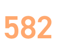 全国で582社 ※2019年4月1日時点
